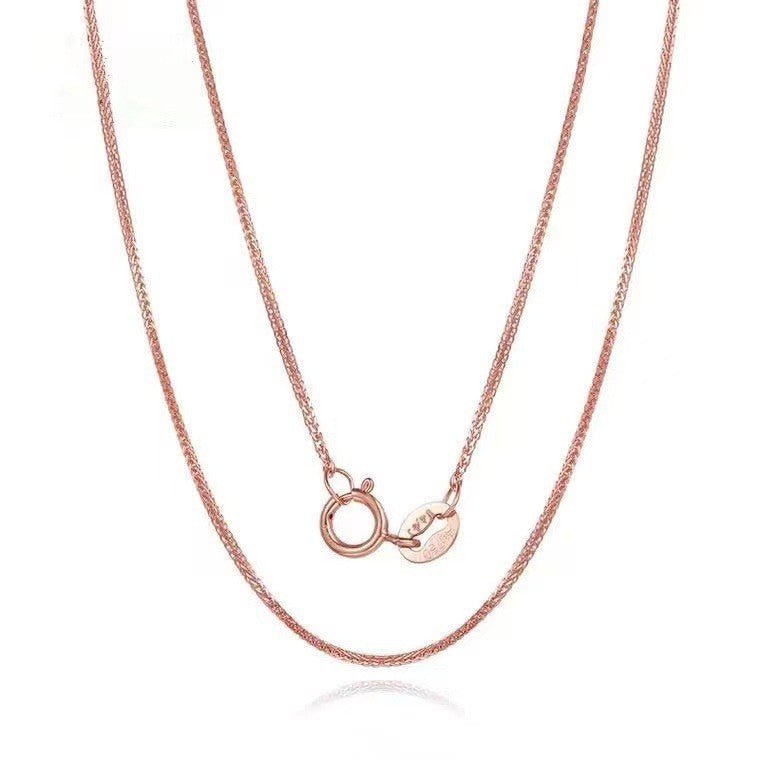 Jewelry 18K Gold Necklace Yellow Gold Rose Gold White Gold